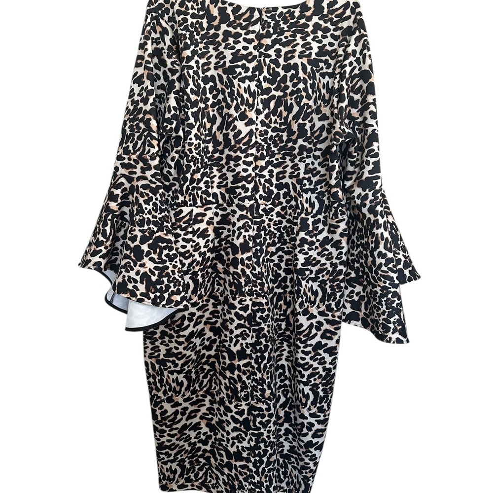ELOQUII Scuba dress Leopard size 18